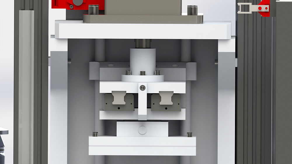 Machine to test the shear strength of brake pads (SST)