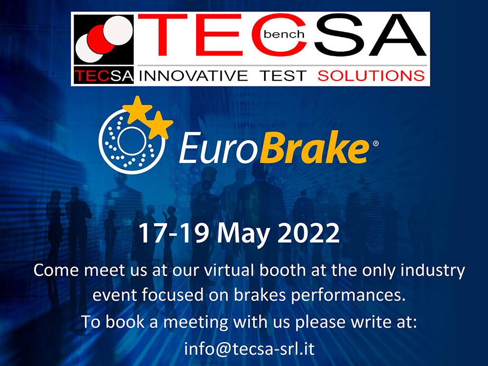 TecSA parteciperà a EuroBrake 2022 TecSA parteciperà a EuroBrake 2022