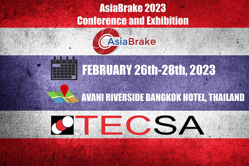 TecSA 自豪地宣布，我们将参加 2023 年亚洲制动器展