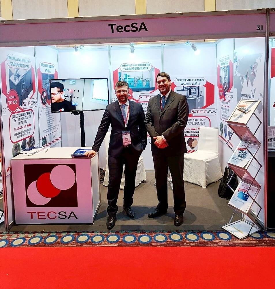 Asia Brake 2023 - TecSA dynamometers and brake testing machines Asia Brake 2023 - TecSA dynamometers and brake testing machines